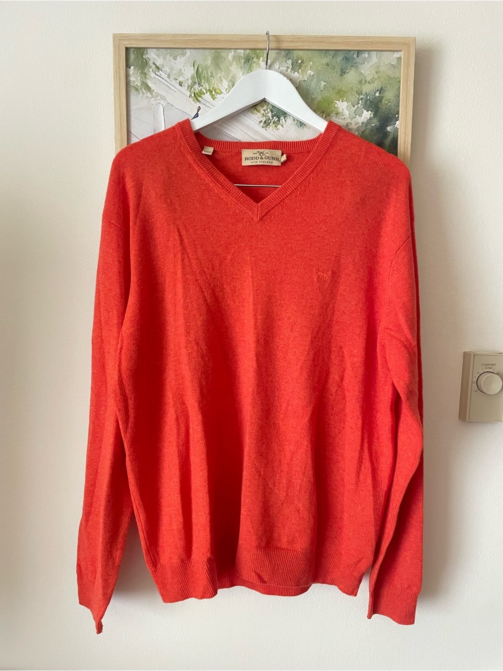Rodd & Gunn V-Neck Cashmere Wool Blend Sweater Men’s Large